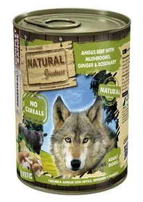Natural Greatness anguské hovězí maso, houby, zázvor, rozmarýn konzerva pro psy 400 g